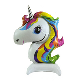 Globo metalico unicornio 32x45cm